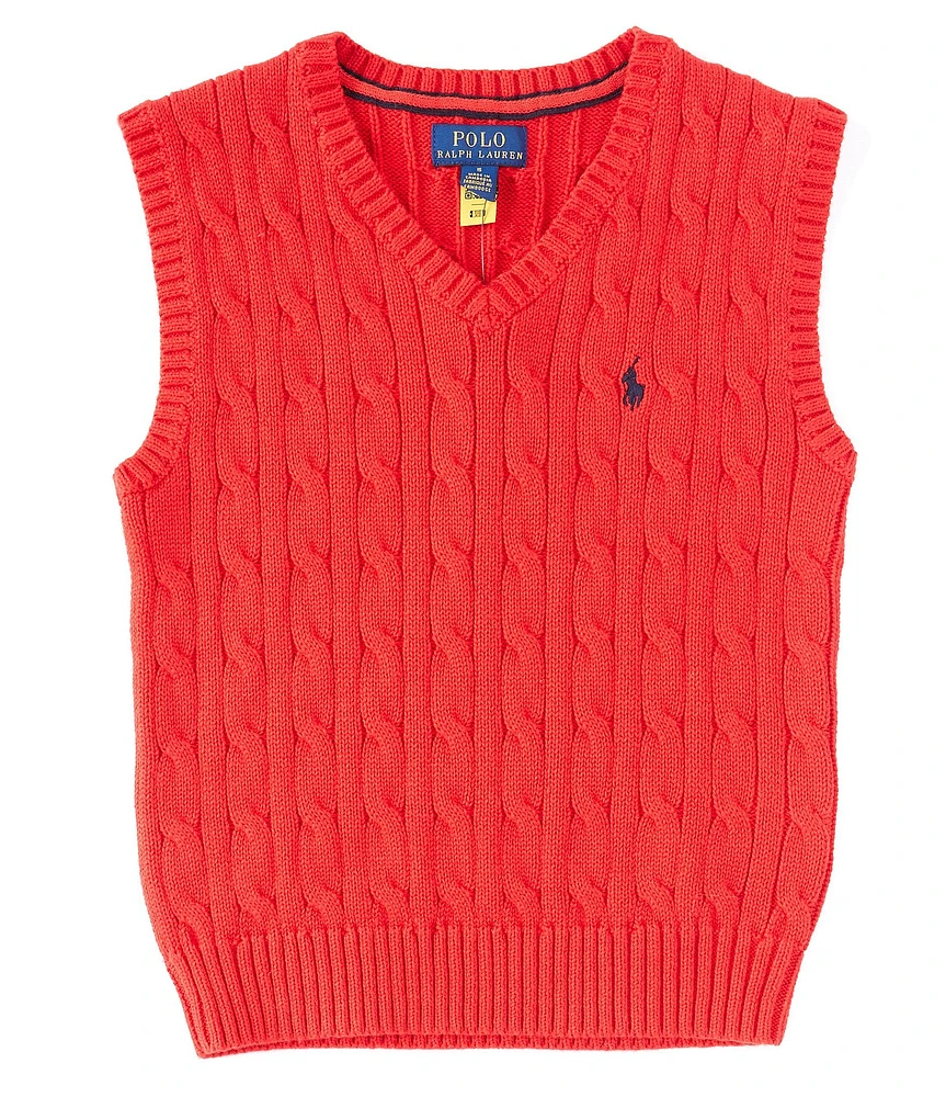Polo Ralph Lauren Little Boys Cable Knit Sweater Roy Vest
