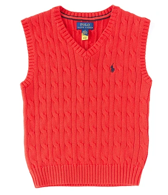 Polo Ralph Lauren Little Boys Cable Knit Sweater Roy Vest