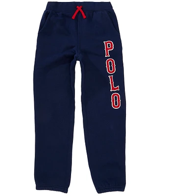 Polo Ralph Lauren Little Boys Baseball-Logo Fleece Jogger Pants