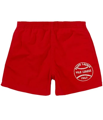 Polo Ralph Lauren Little Boys Baseball-Print Twill Shorts
