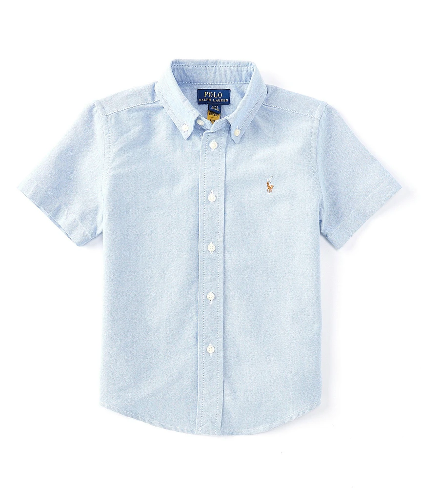 Polo Ralph Lauren Little Boys Cotton Oxford Short-Sleeve Button Down Shirt