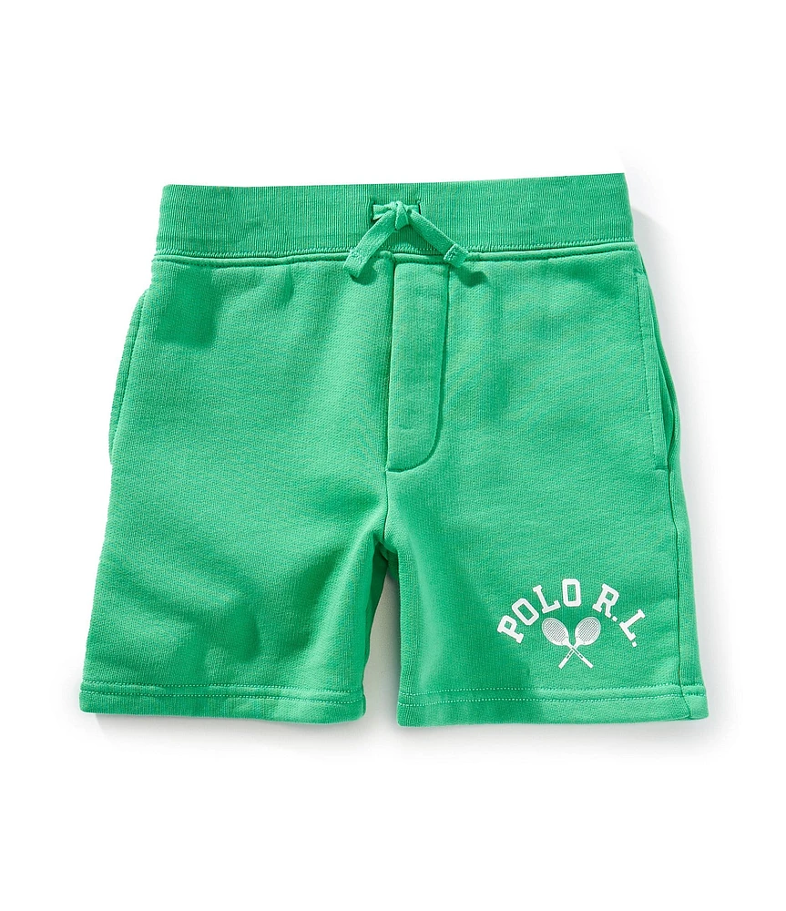 Polo Ralph Lauren Little Boys Tennis Logo Fleece Shorts