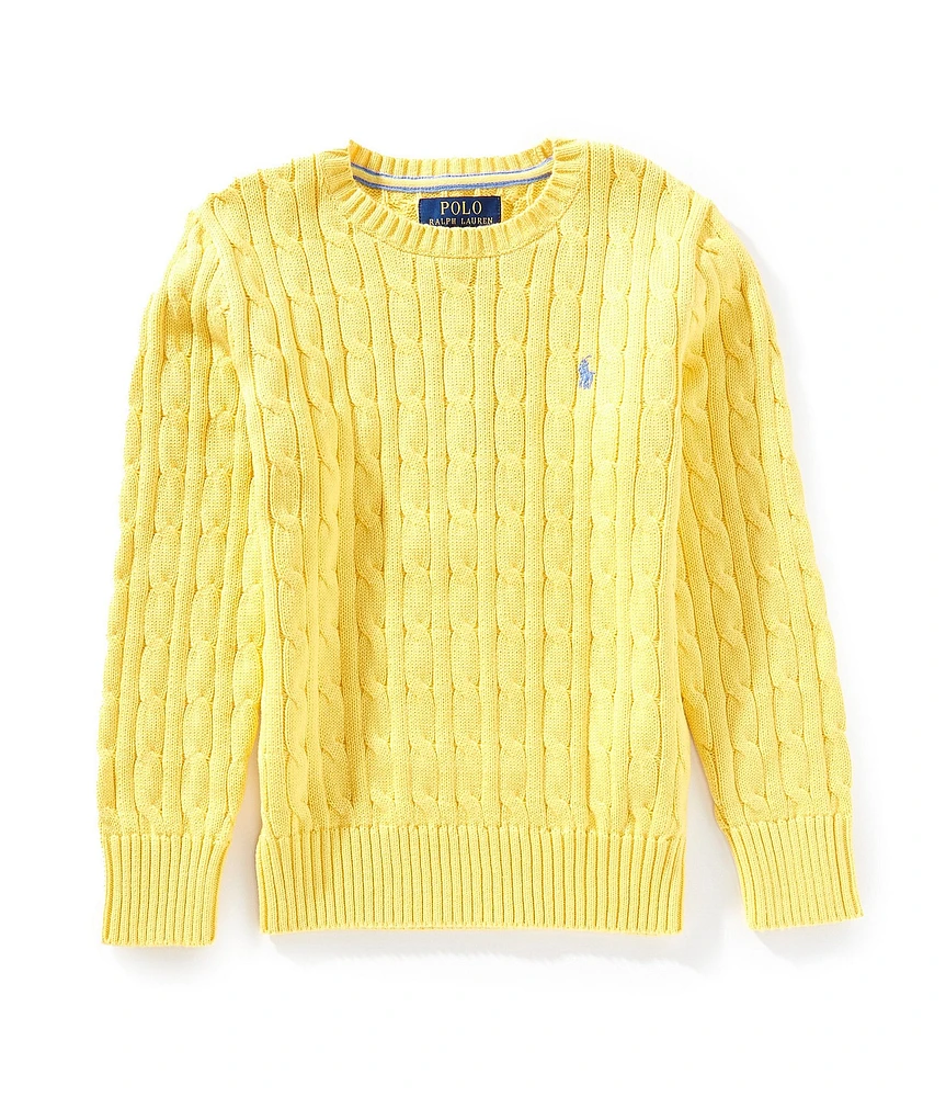 Polo Ralph Lauren Little Boys Long Sleeve Cable-Knit Sweater