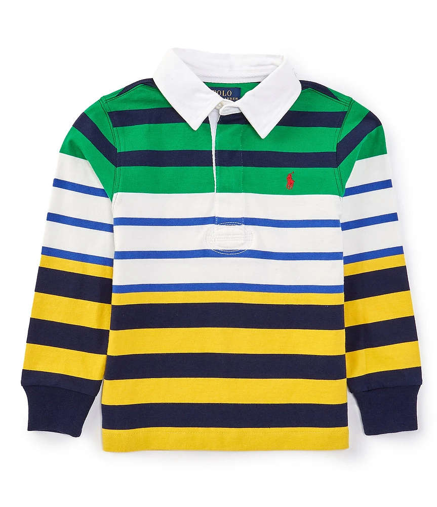 Polo Ralph Lauren Little Boys Long-Sleeve Striped Iconic Rugby Shirt