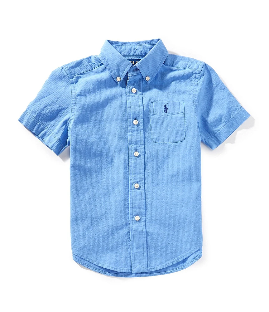 Polo Ralph Lauren Little Boys Short-Sleeve Seersucker Shirt