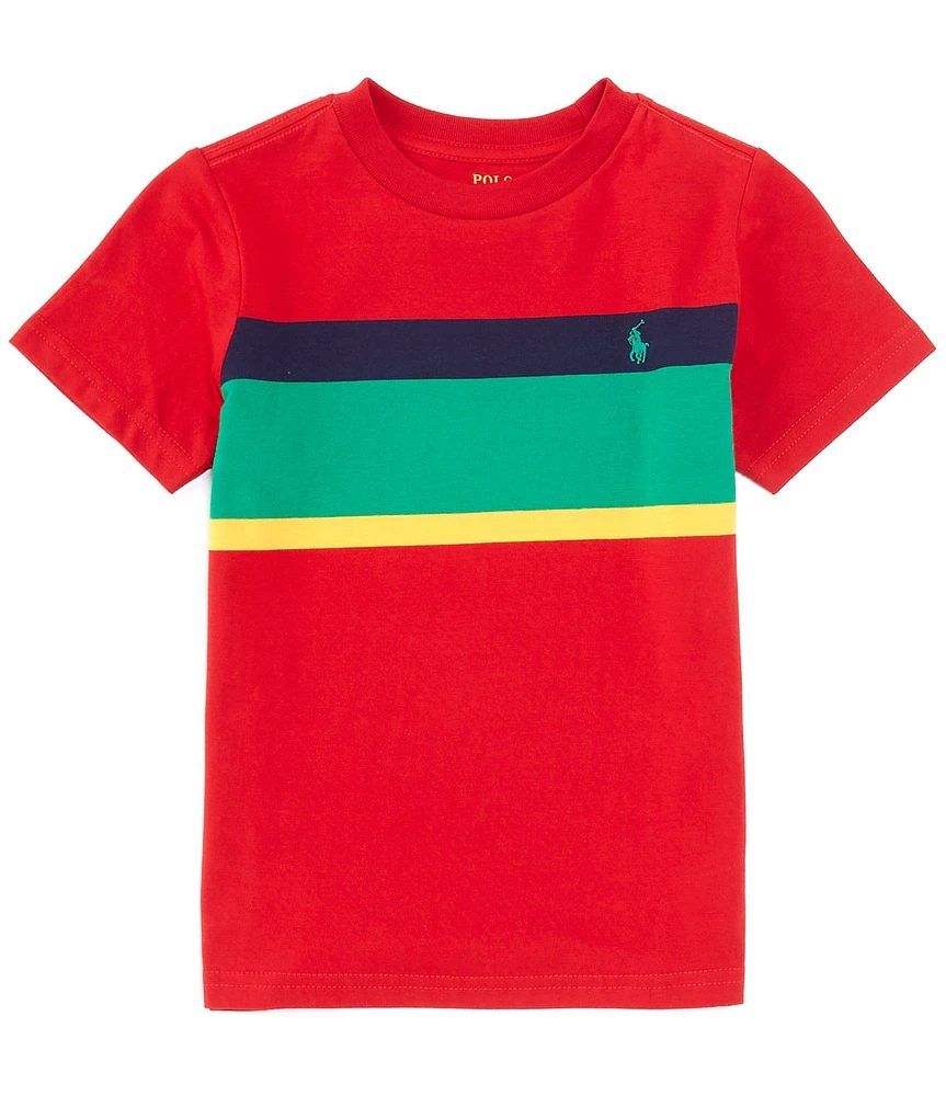 Polo Ralph Lauren Little Boys Short Sleeve Striped Jersey T-Shirt