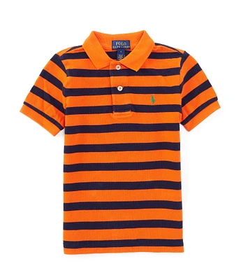 Polo Ralph Lauren Little Boys Short Sleeve Striped Mesh Polo Shirt