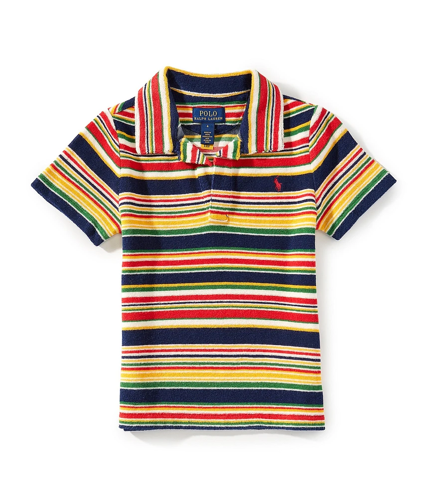 Polo Ralph Lauren Little Boys Short-Sleeve Striped Terry Polo Shirt