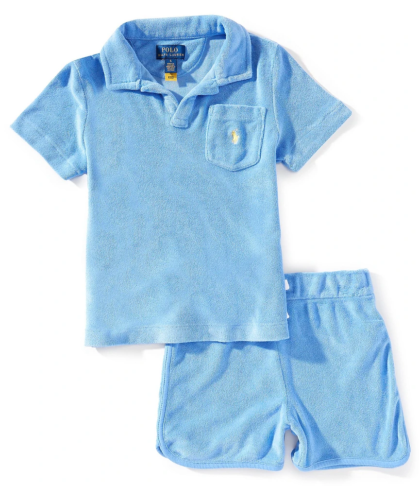Polo Ralph Lauren Little Boys Short-Sleeve Terry Cloth Polo Shirt & Matching Shorts Set