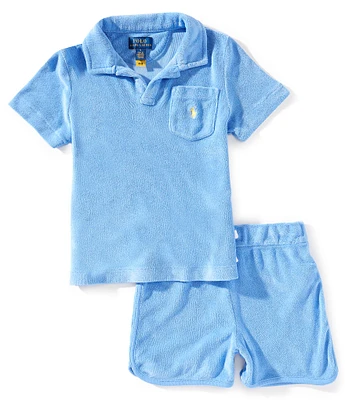 Polo Ralph Lauren Little Boys Short-Sleeve Terry Cloth Polo Shirt & Matching Shorts Set