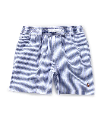 Polo Ralph Lauren Little Boys Traveler Seersucker Swim Trunks