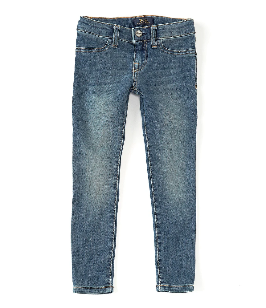 Polo Ralph Lauren Little Girls Aubrie Knit Denim Legging Jeggings