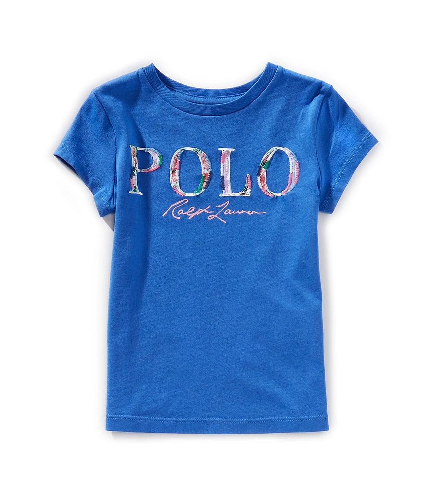 Polo Ralph Lauren Little Girls Short Sleeve Logo Jersey T-Shirt