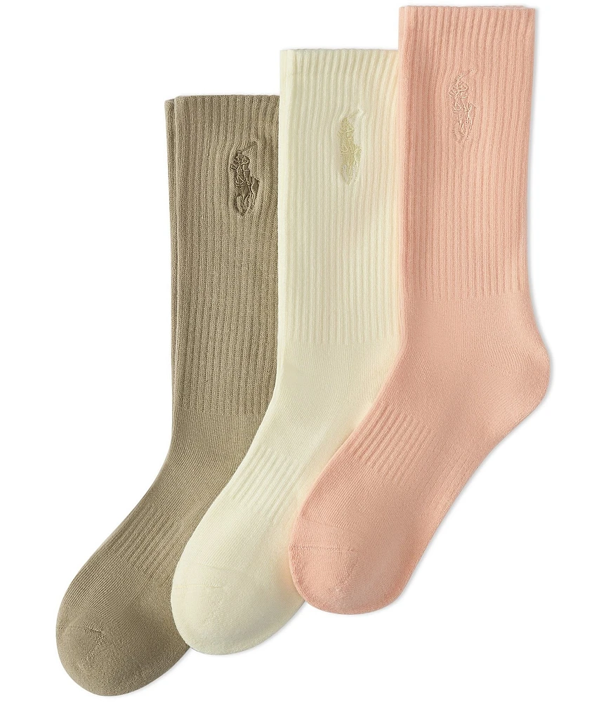 Polo Ralph Lauren Mineral Wash Crew Socks 3-Pack