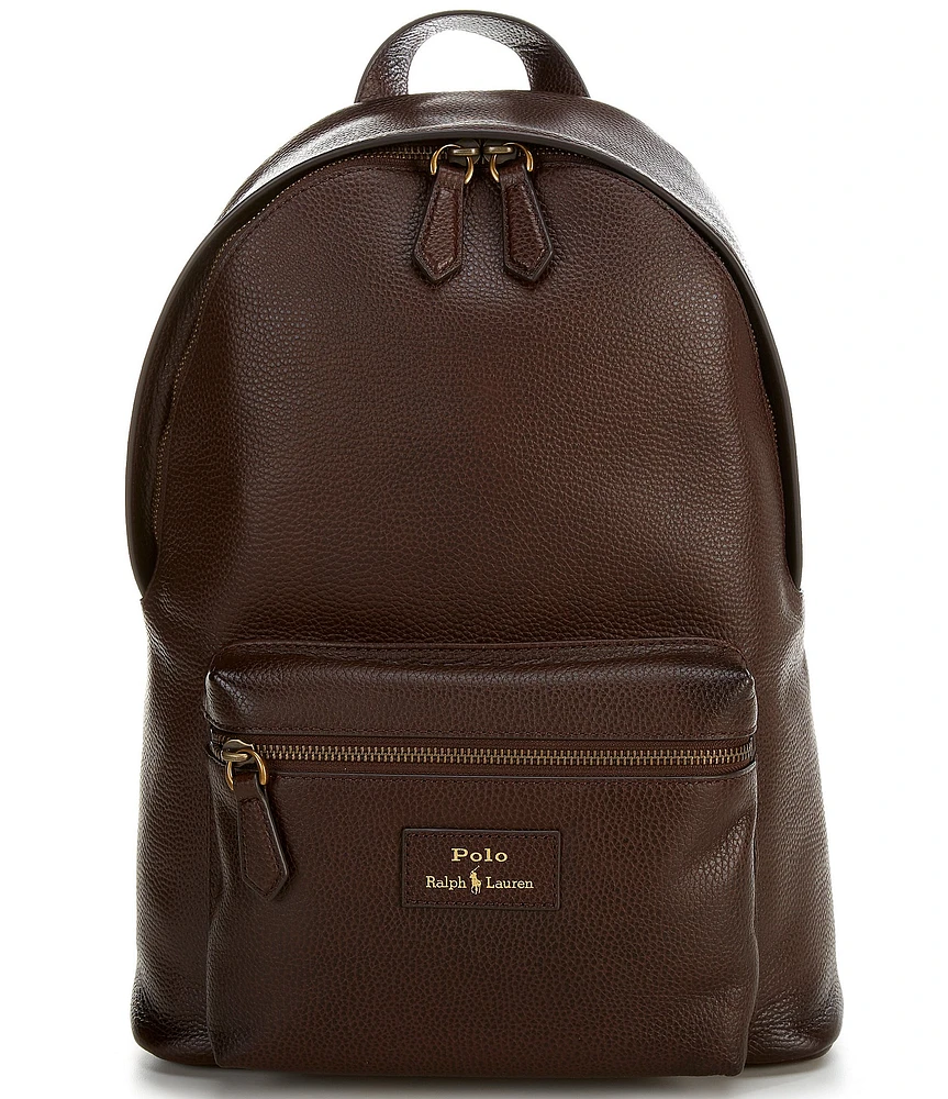 Polo Ralph Lauren Pebbled Leather Backpack