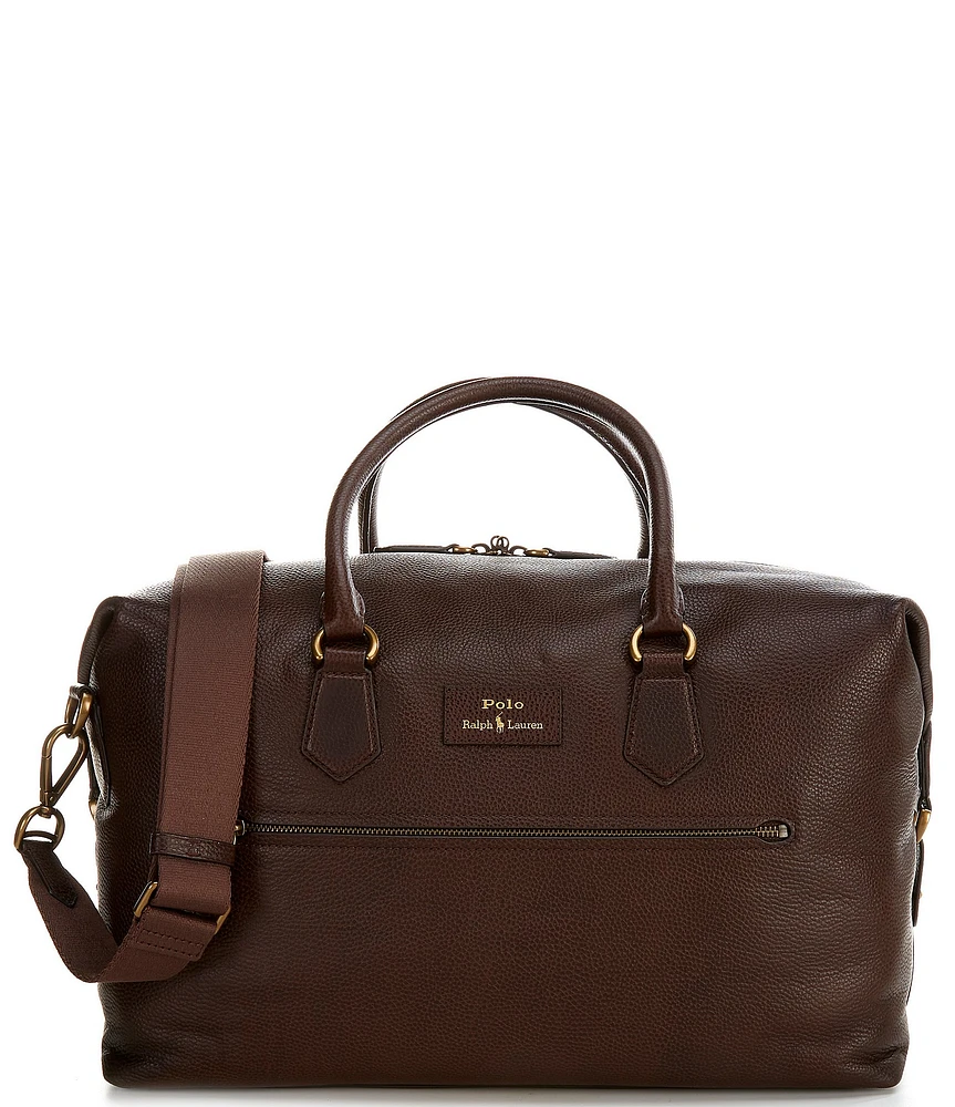 Polo Ralph Lauren Pebbled Leather Duffle Bag