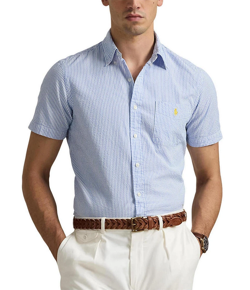 Polo Ralph Lauren RL Prepster Classic Fit Seersucker Short Sleeve Woven Shirt