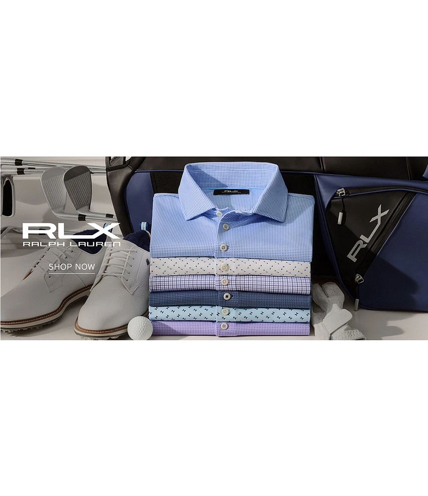 Polo Ralph Lauren RLX Golf Classic Fit Geo Print Performance Stretch Short Sleeve Polo Shirt