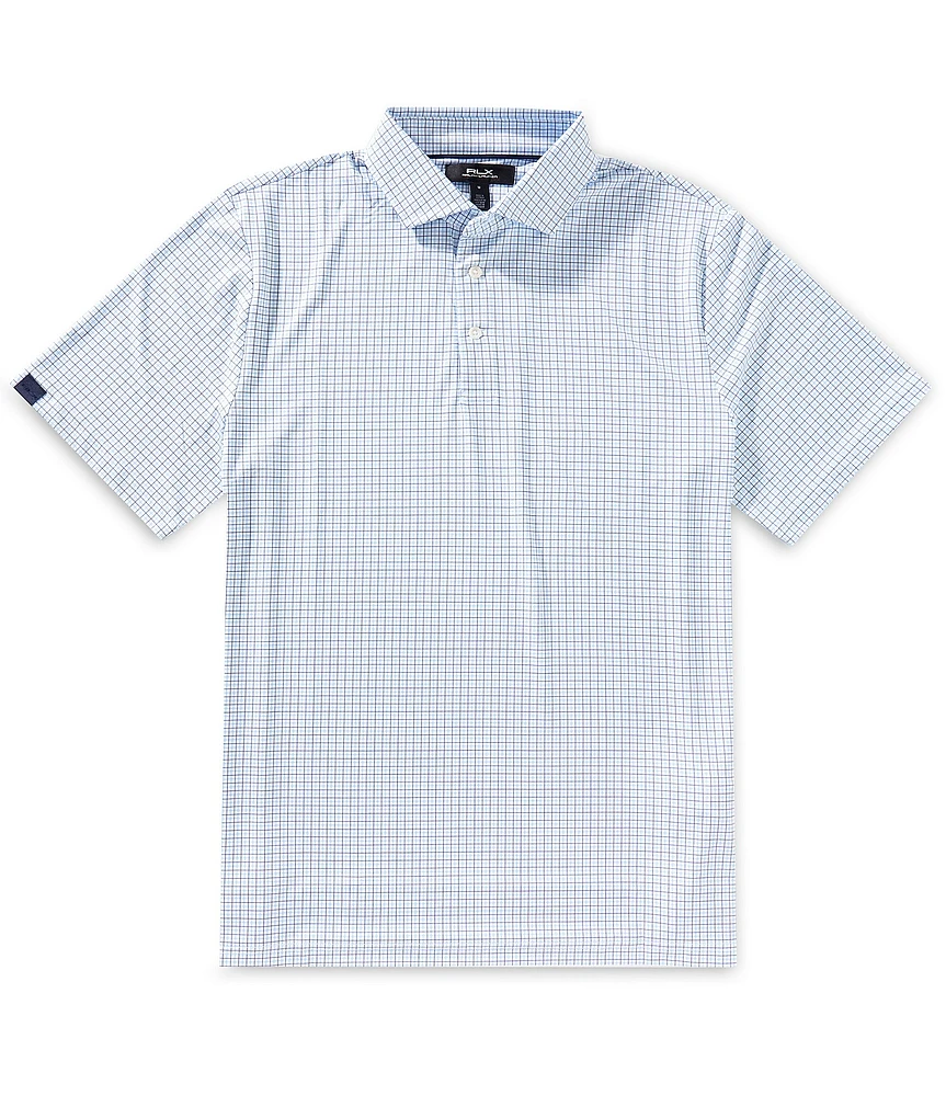 Polo Ralph Lauren RLX Golf Classic Fit Plaid Stretch Short Sleeve Polo Shirt