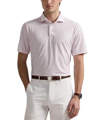 Polo Ralph Lauren RLX Golf Classic Fit Tattersall Performance Stretch Short Sleeve Polo Shirt
