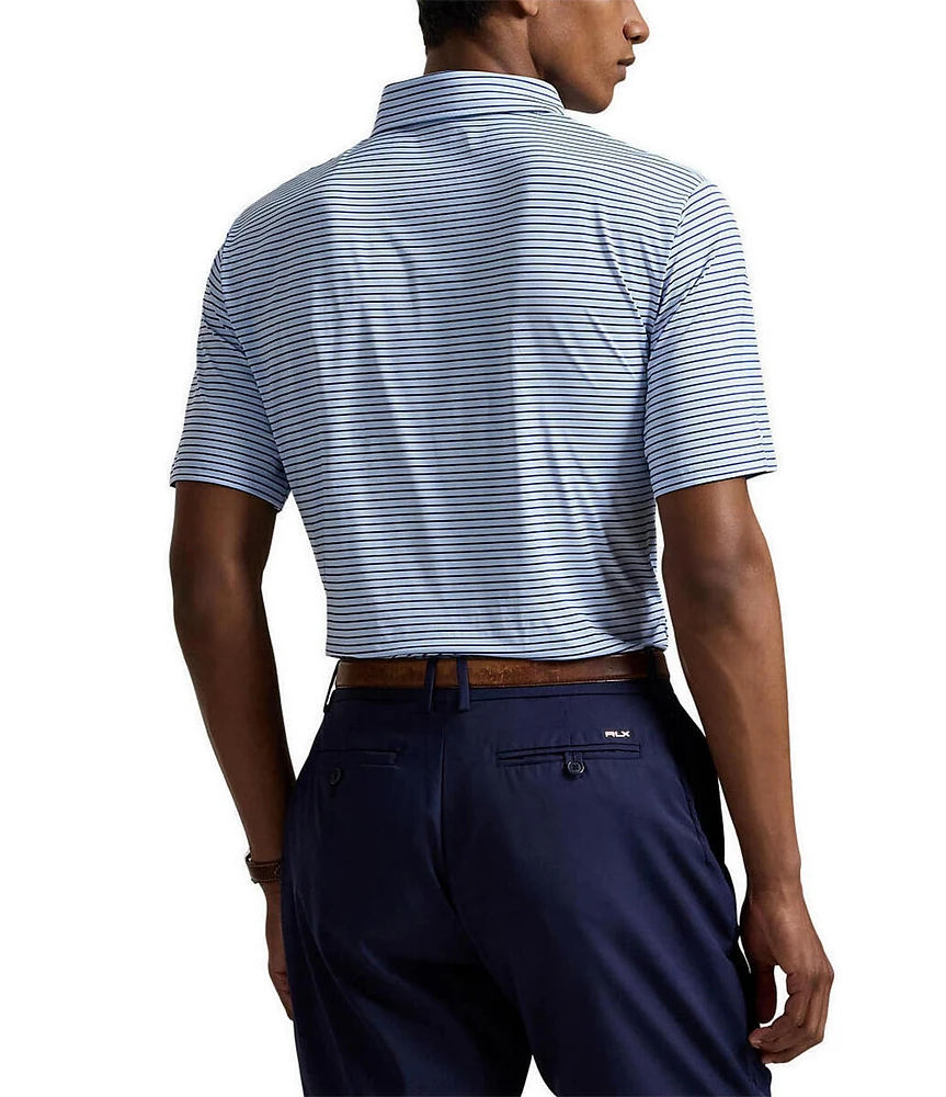 Polo Ralph Lauren RLX Golf Classic Fit Thin Stripe Performance Stretch Short Sleeve Polo Shirt