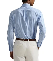 Polo Ralph Lauren Slim Fit Striped Stretch Poplin Long Sleeve Woven Shirt