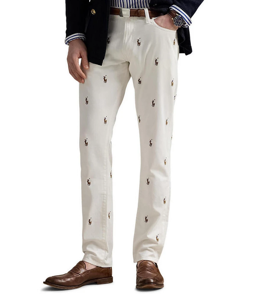 Polo Ralph Lauren Sullivan Slim Fit Allover Polo Pony Jeans