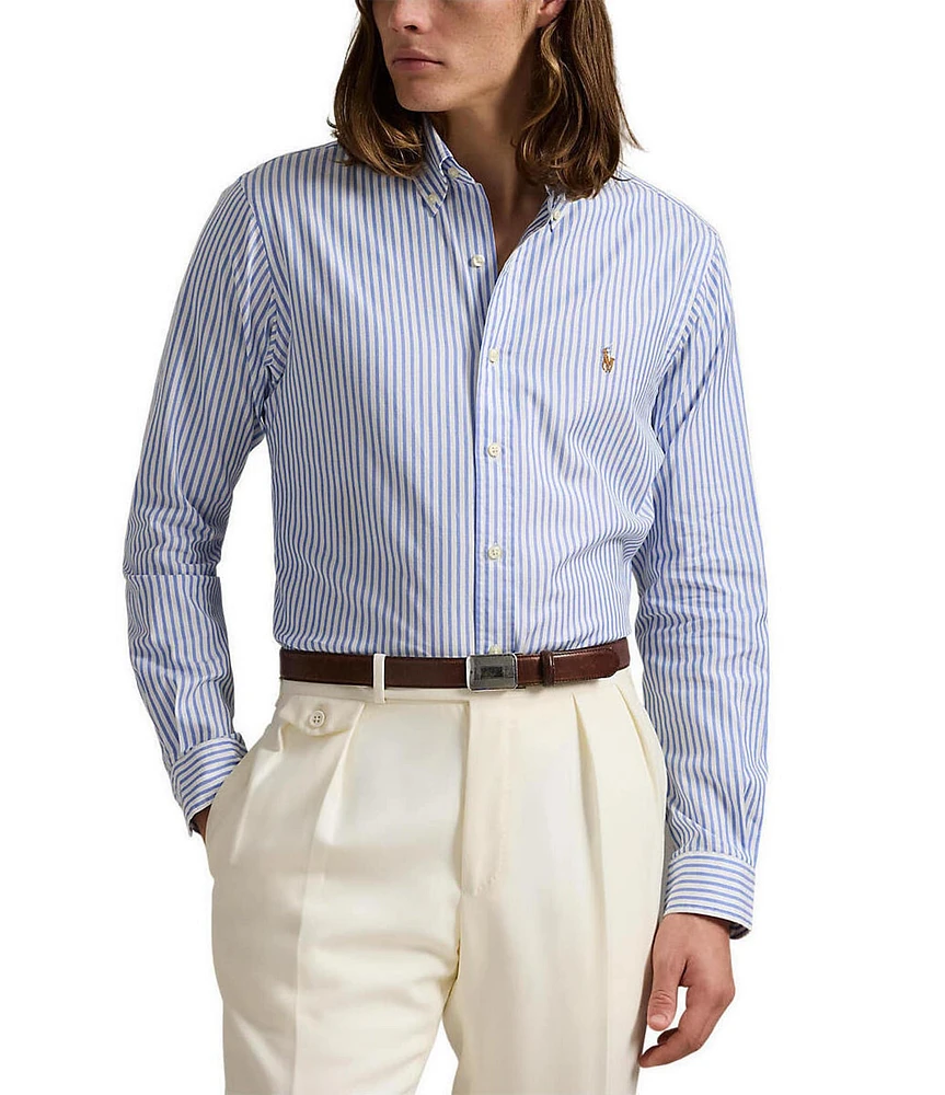 Polo Ralph Lauren Washed Pinpoint Oxford Long-Sleeve Woven Shirt