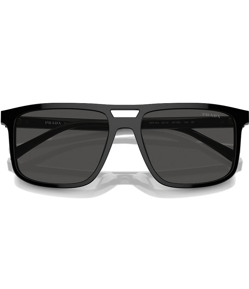 Prada Men's PRA22S 58mm Square Sunglasses