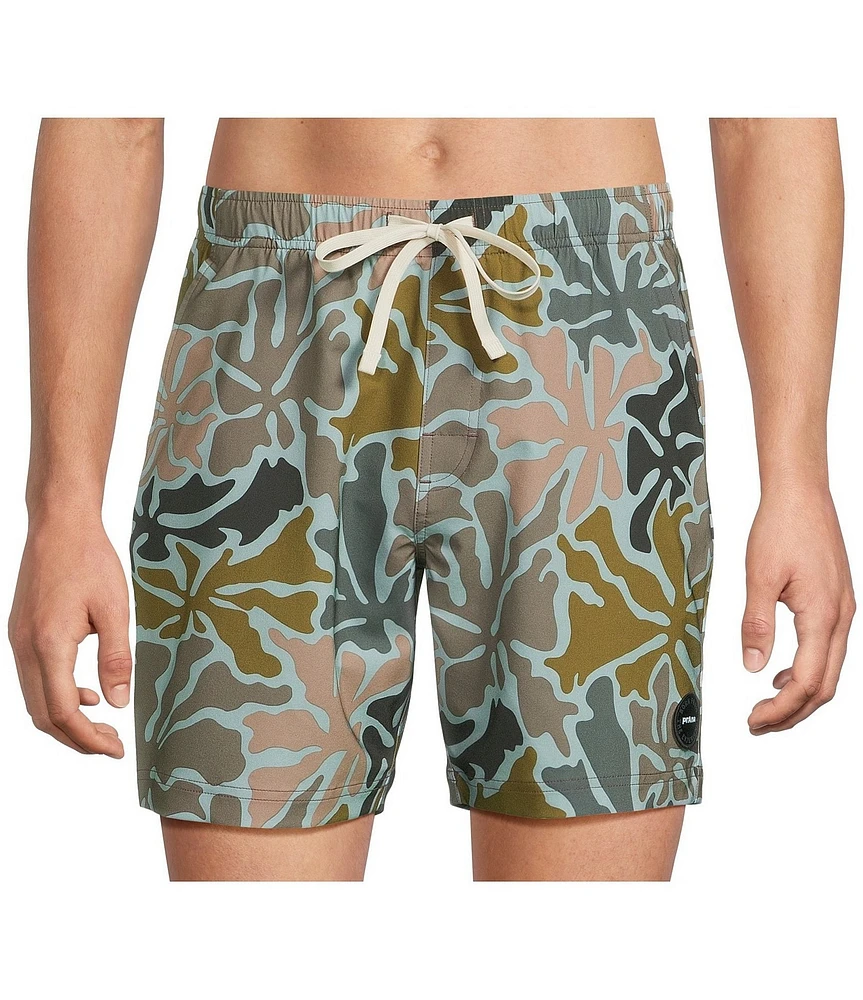 prAna La Jolla 7#double; Inseam Printed Swim Shorts