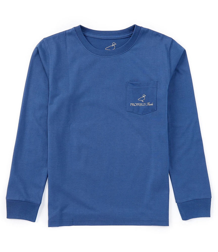 Properly Tied Big Boys 8-16 Long Sleeve Deer Season Graphic T-Shirt