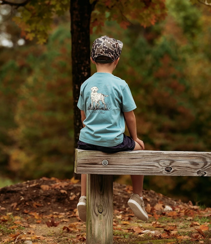 Properly Tied Little Boys Short Sleeve Labrador Graphic T-Shirt