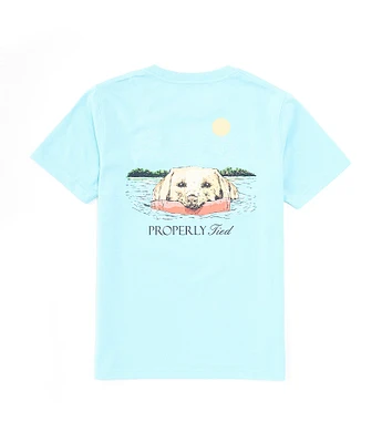 Properly Tied Little Boys Short Sleeve Spring Retriever Graphic T-Shirt