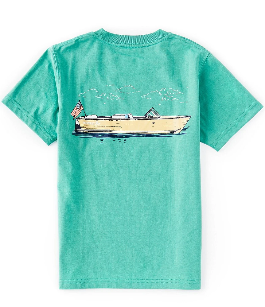 Properly Tied Little Boys Boating Tradition Graphic Short Sleeve T-Shirt