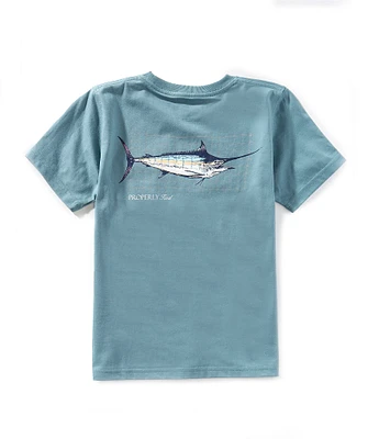 Properly Tied Little Boys Swordfish Graphic Short Sleeve T-Shirt