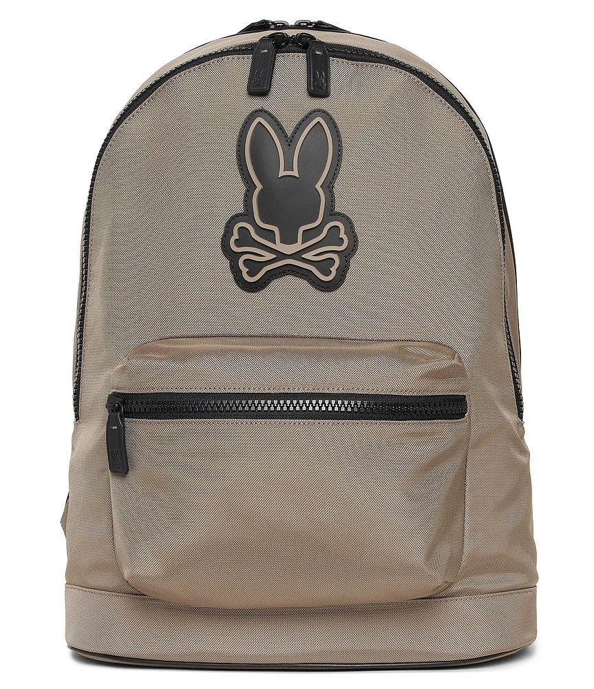 Psycho Bunny Dome Canvas/Buffed Leather Backpack