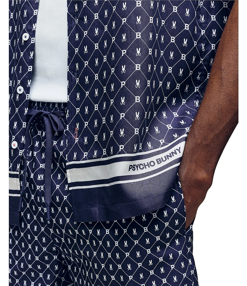 Psycho Bunny Hunter Tencel Short Sleeve Woven Shirt