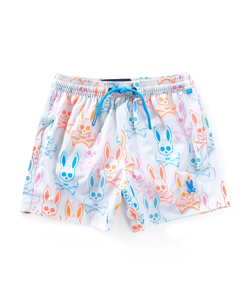 Psycho Bunny Little Boys Loa Printed Swim Trunks