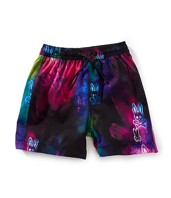 Psycho Bunny Little Boys Doko Printed Volley Swim Trunks