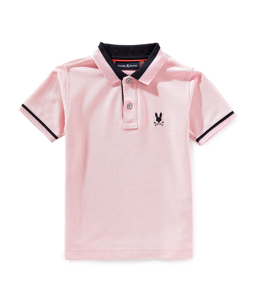 Psycho Bunny Little Boys Short Sleeve Newman Polo Shirt