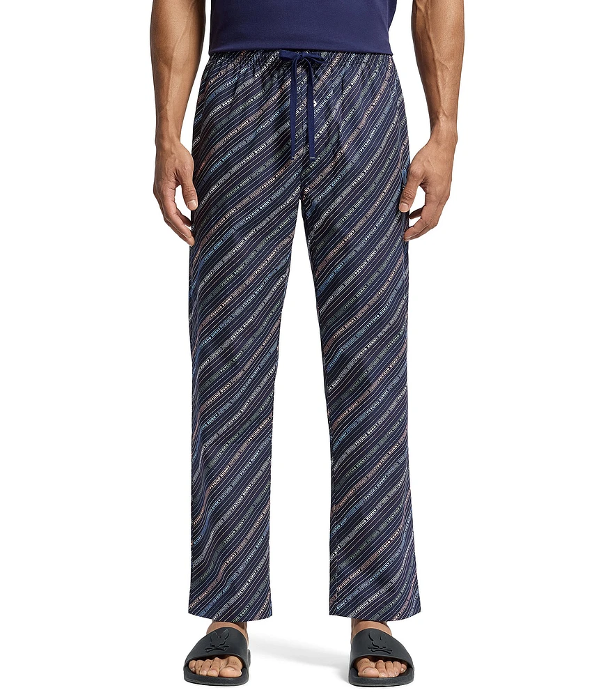 Psycho Bunny Woven Bunny Printed Pajama Pants