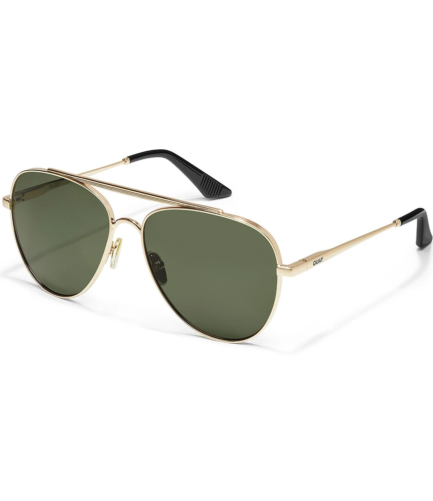 QUAY Men's Free Fall 55mm Polarized Aviator Sunglasses