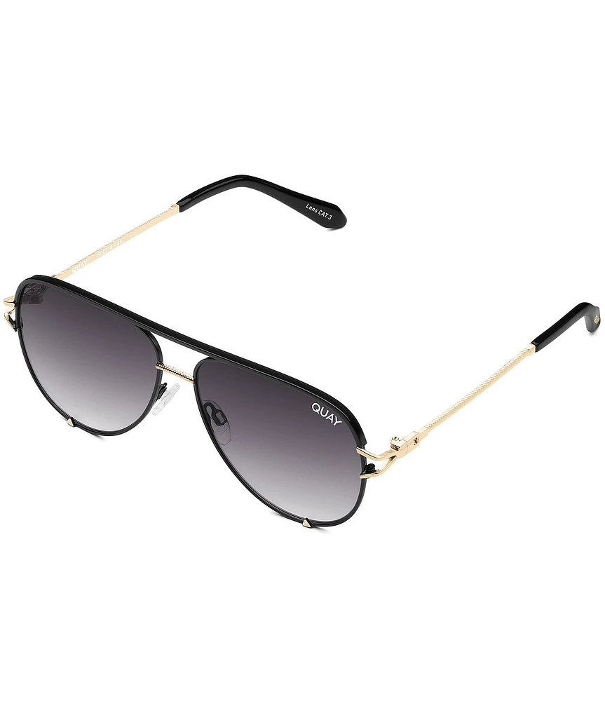 QUAY Unisex High Key Twist 51mm Aviator Sunglasses
