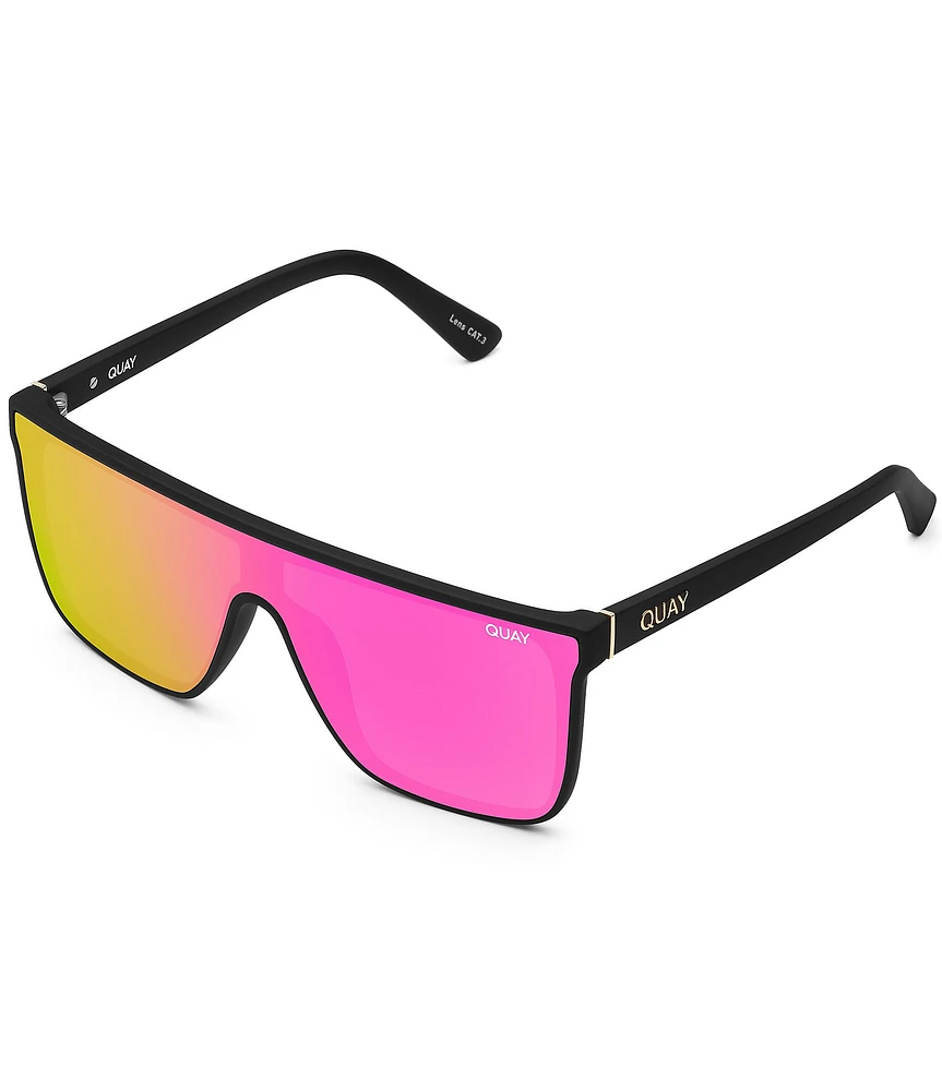 QUAY Unisex Nightfall 52mm Shield Statement Sunglasses