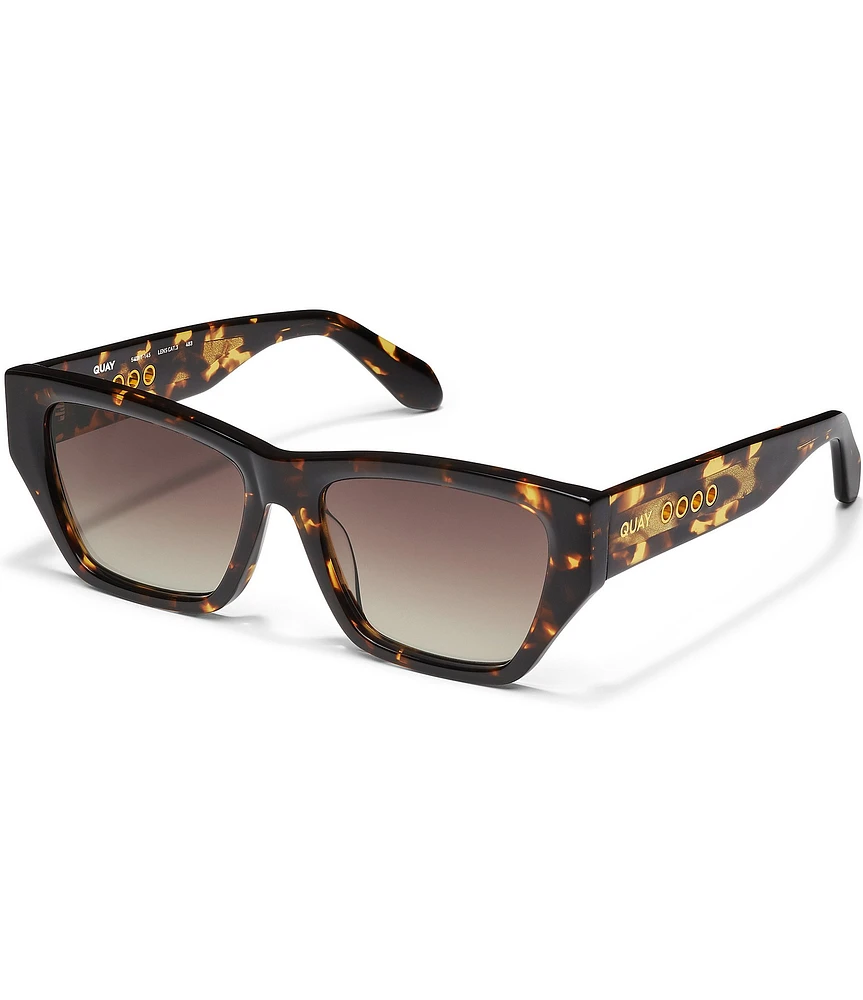QUAY Unisex No Apologies 40mm Tortoise Square Sunglasses