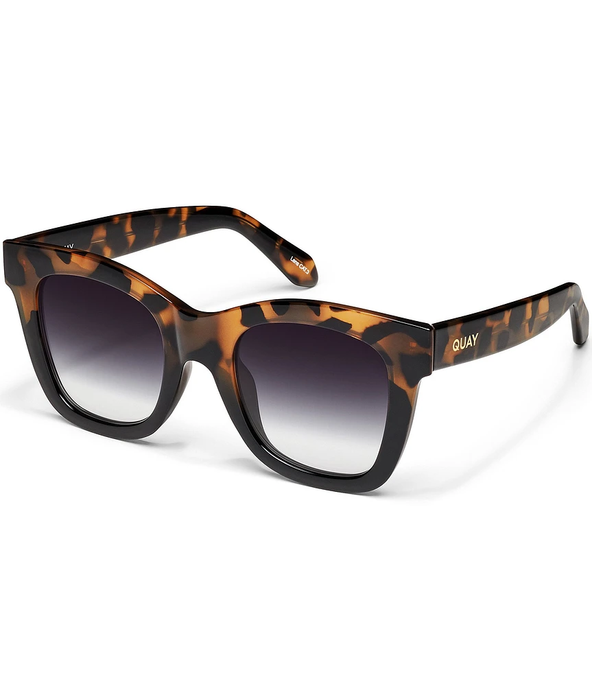 QUAY Women's After Hours 48mm Tortoise Square Sunglasses