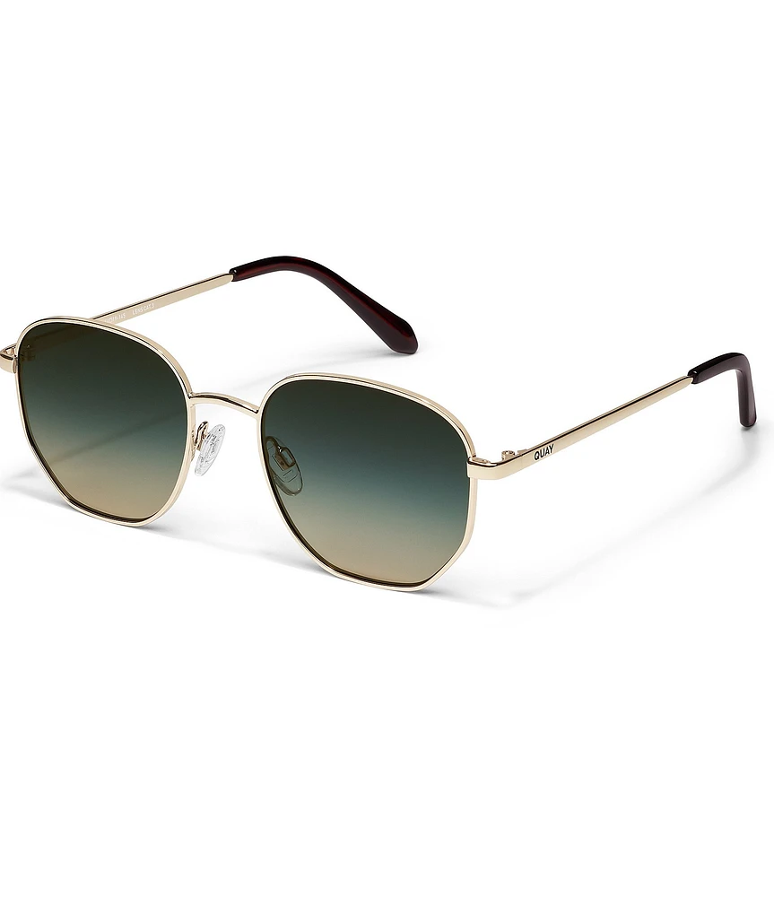 QUAY Unisex Big Time 54mm Round Sunglasses