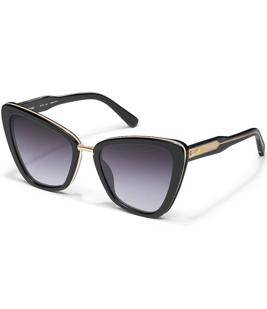 QUAY Women's All Talk 53mm Cat Eye Sunglasses