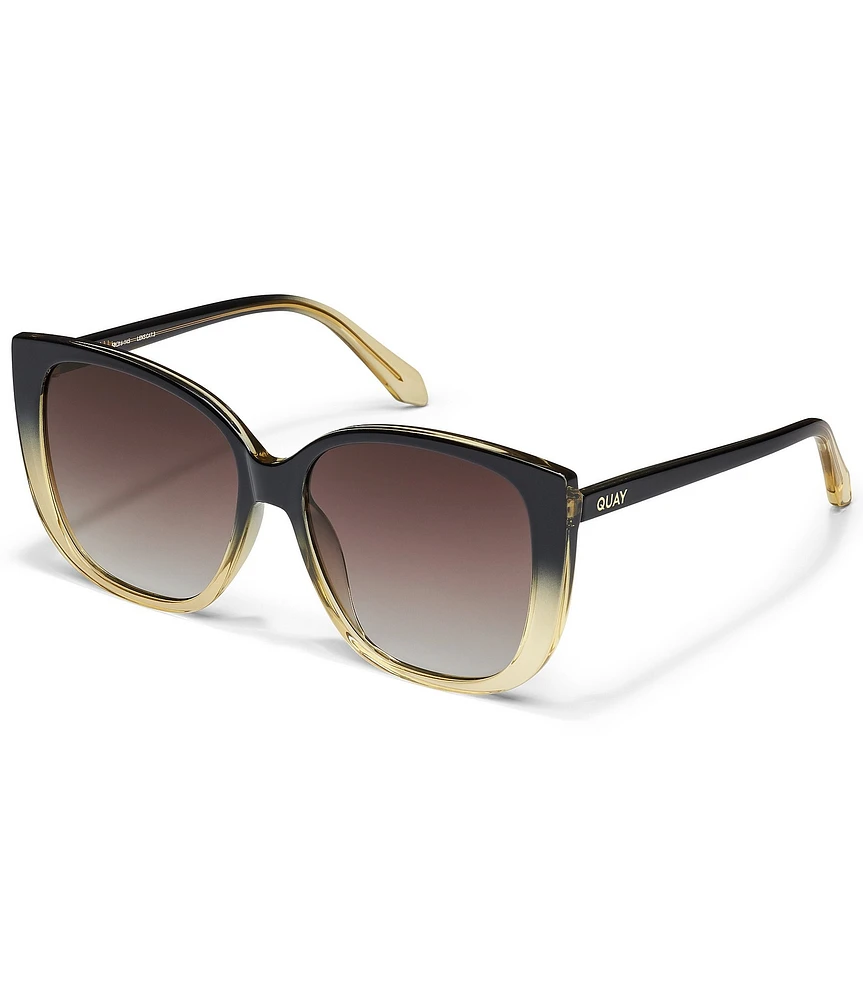 QUAY Women's Ever After Large 54mm Square Sunglasses