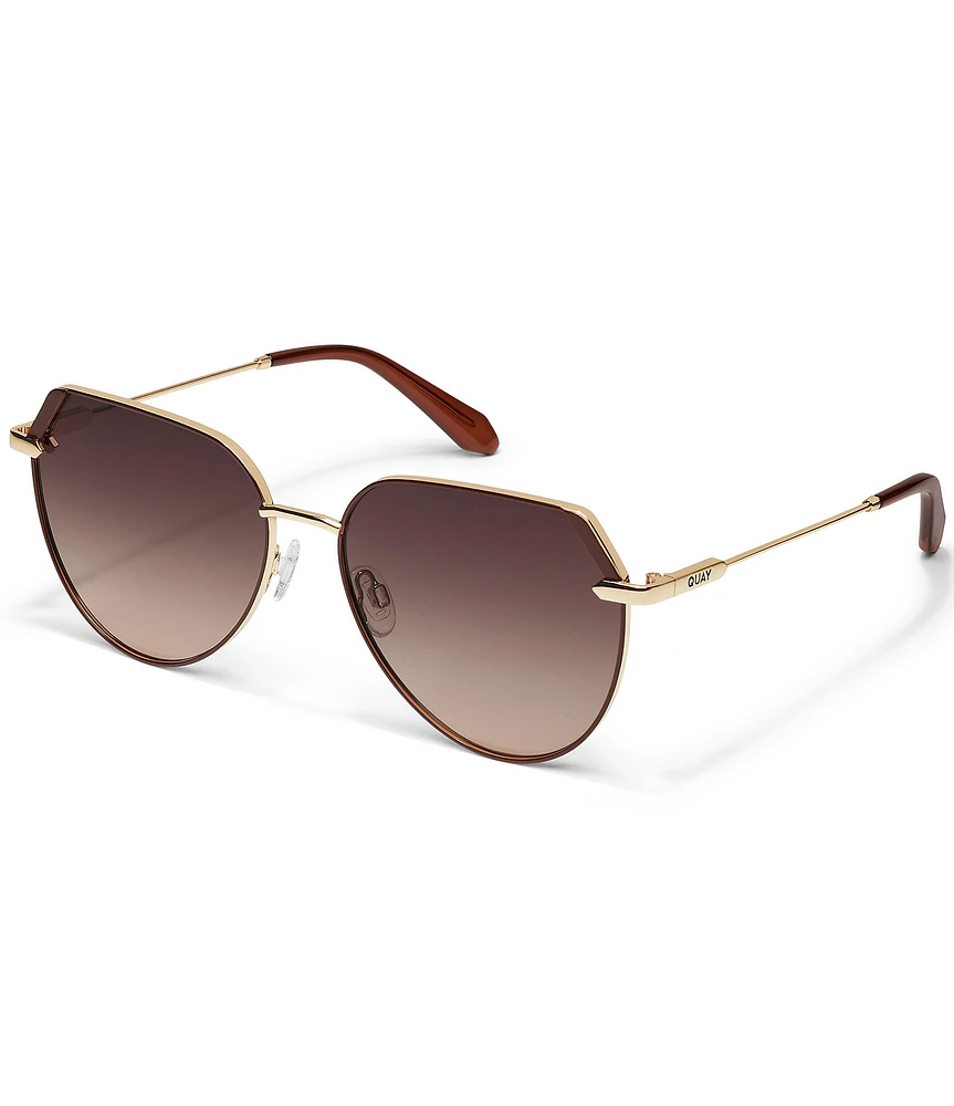 Quay Women's Main Character 55mm Round Sunglasses